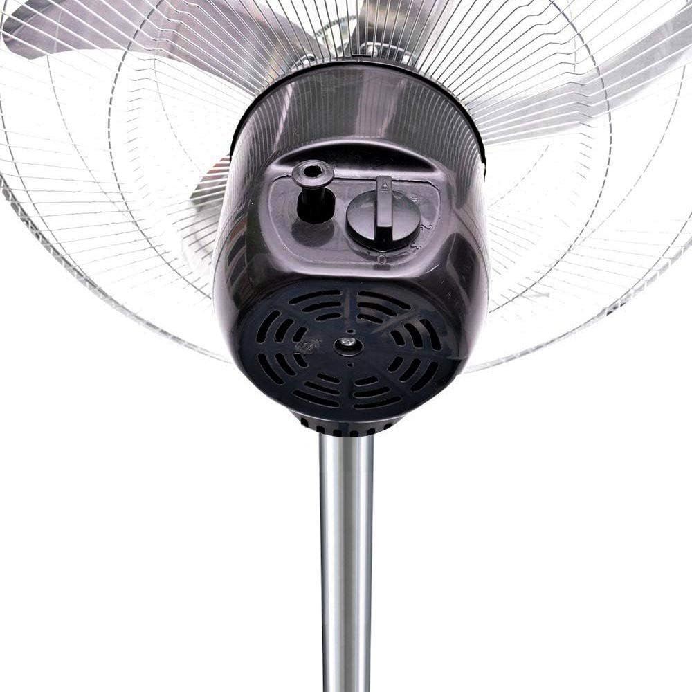 Italia Magazzini Ventilatore A Piantana Con 5 Pale In Acciaio Regolabile Oscillante 3 Velocità