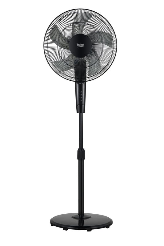 Beko - EFS5100B - Ventilatore a Piantana, 45 W, 3 Velocità, Altezza e Inclinazione Regolabile - Nero, 45,2 x 40 x 135 cm